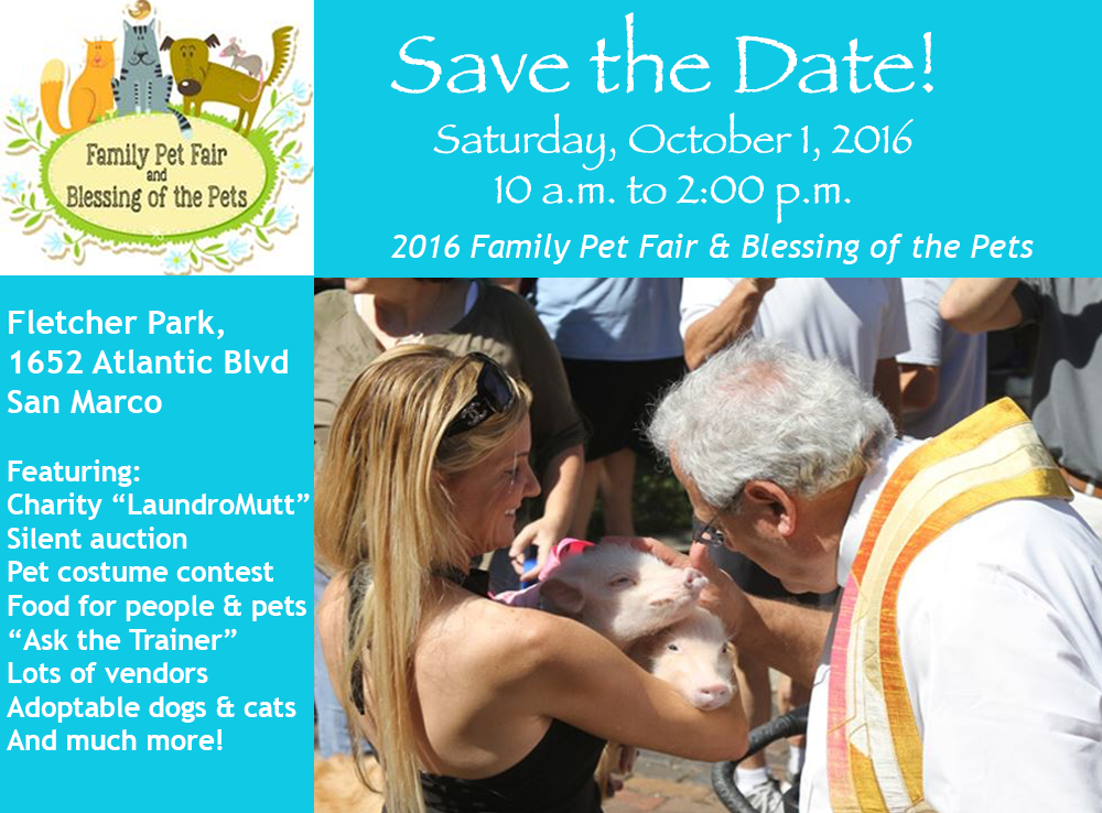 2016 St. Philip Neri Family Pet Fair and Blessing of the Pets @ Fletcher Park | Jacksonville | Florida | United States