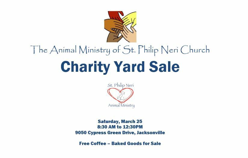 St Philip Neri Animal Ministry Fundraiser Charity Yard Sale @ St. Philip Neri Ecumenicl Church | Jacksonville | Florida | United States