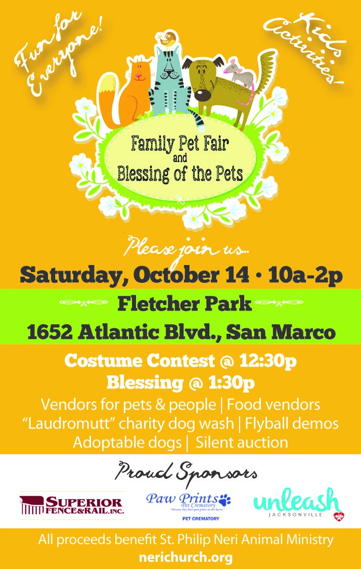 St. Philip Neri Family Pet Fair and Blessing of the Pets @ Family Pet Fair and Blessing of the Pets | Jacksonville | Florida | United States