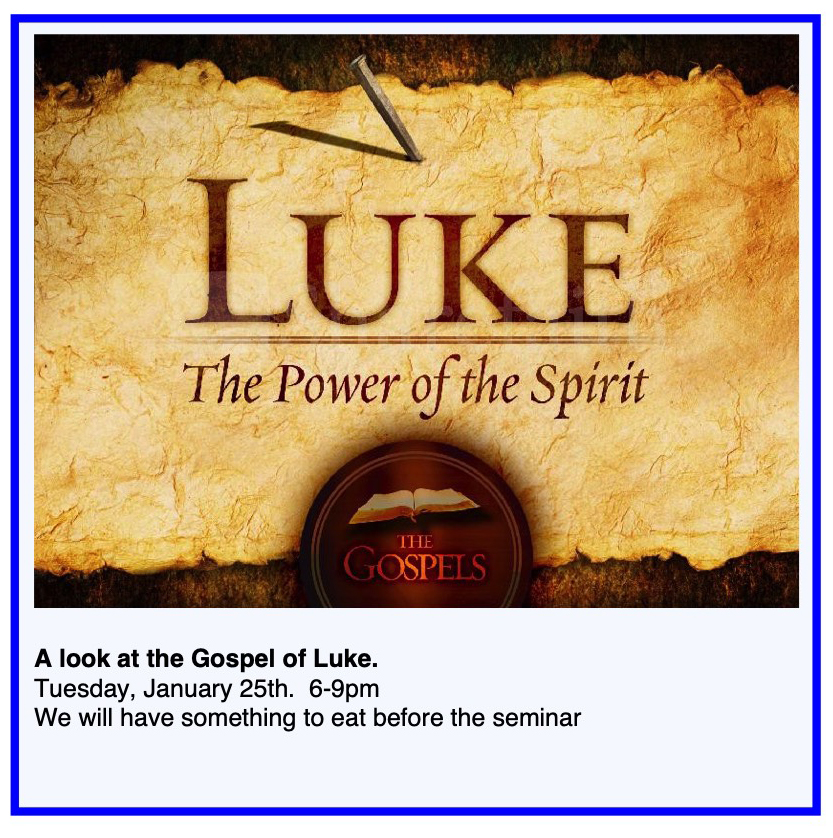WORKSHOP:  LUKE, The Power of the Spirit @ St Philip Neri Ecumenical Church